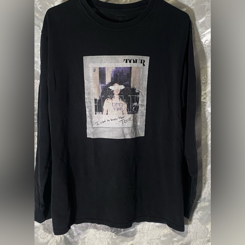 Blackish Blue Long -Sleeve T-Shirt From H.E.R. “I Used To Know Her” Tour Sz. Med